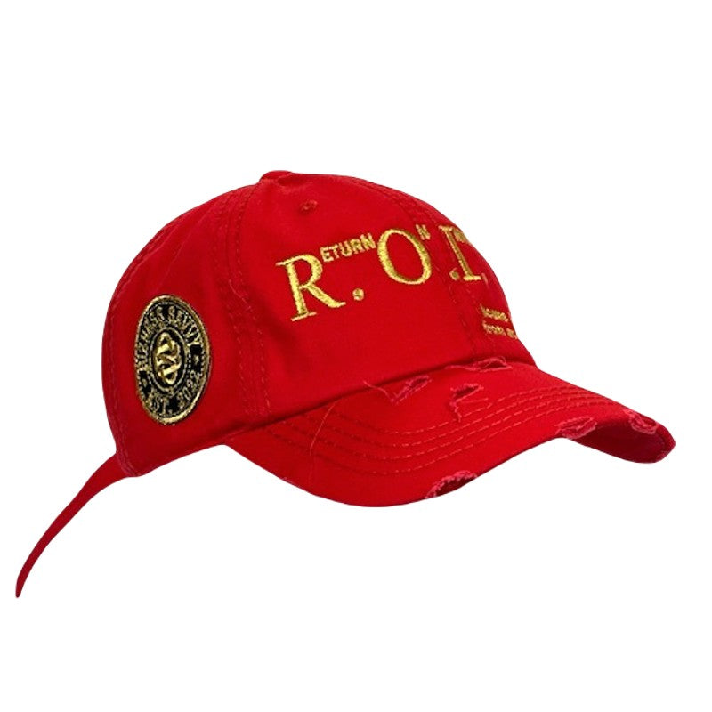 Red Distressed R.O.I hat