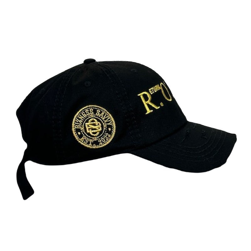 Black Distressed R.O.I hat